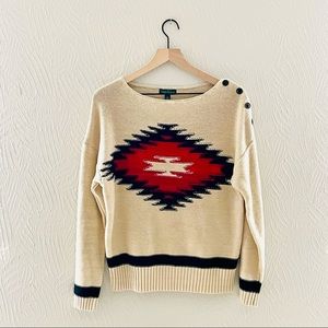 Lauren Ralph Lauren boatneck large sweater